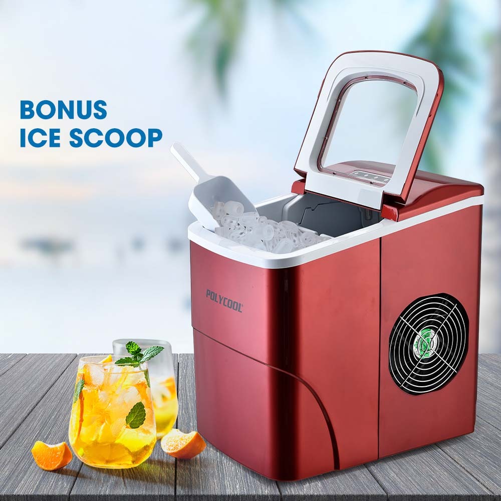 2L Portable Ice Cube Maker Machine by POLYCOOL