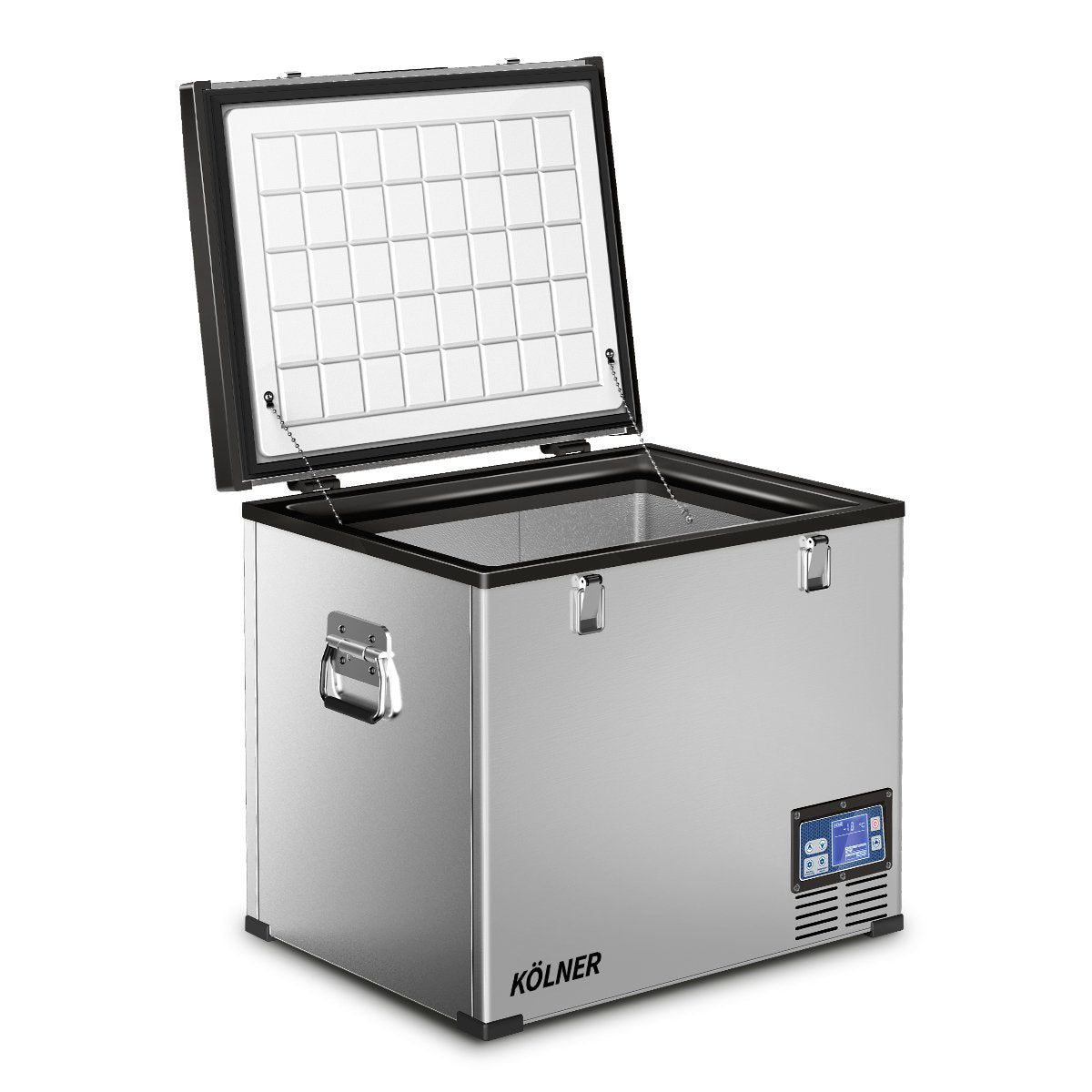 75l Portable Fridge Chest Freezer With LCD Panel - Vehicle Camping Refrigerator