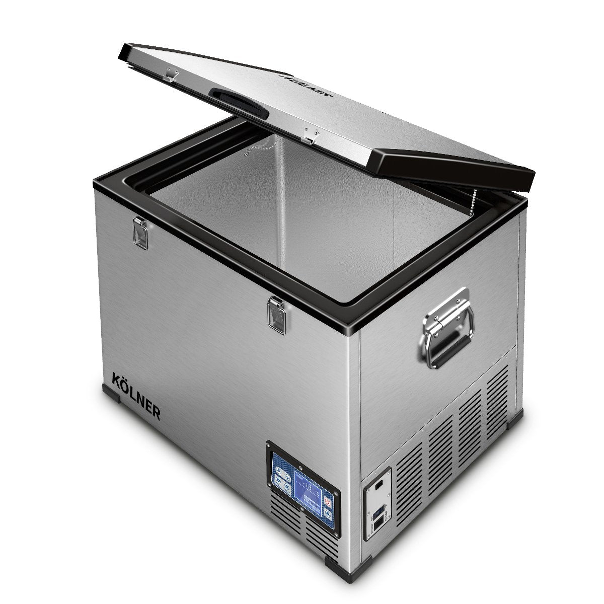 75l Portable Fridge Chest Freezer With LCD Panel - Vehicle Camping Refrigerator