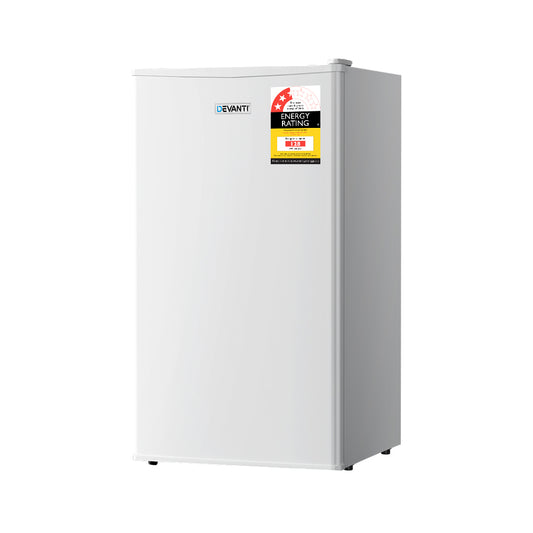 95L Under Bench Bar Fridge White
