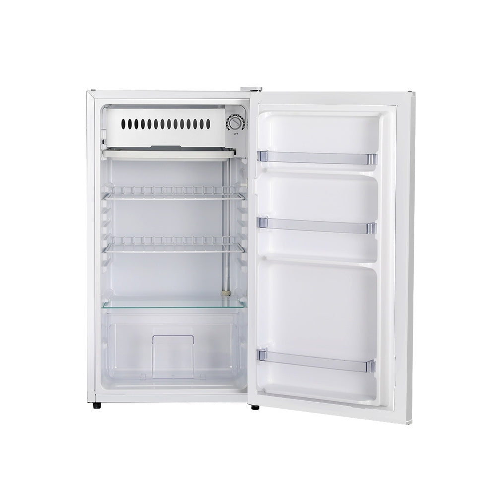 95L Under Bench Bar Fridge White