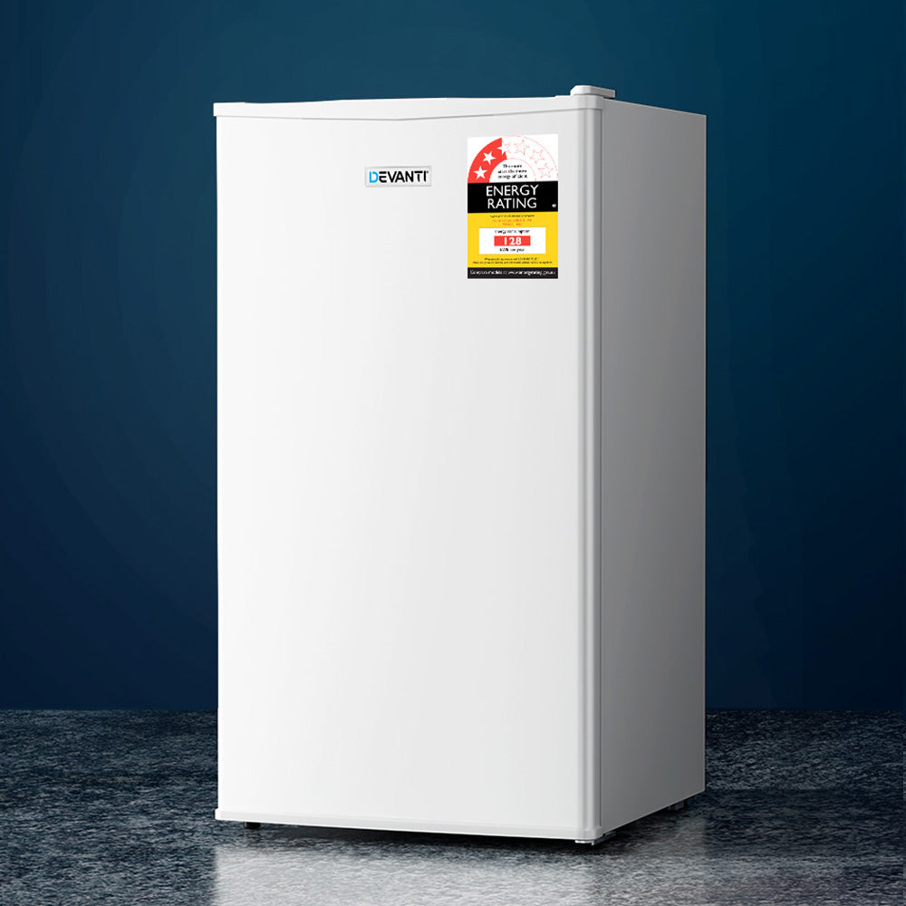 95L Under Bench Bar Fridge White