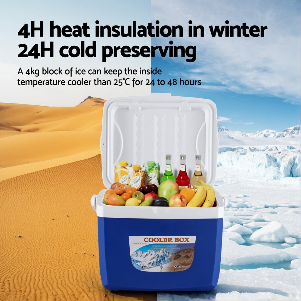 13L Portable Ice Cooler Box Camping Esky Fridge