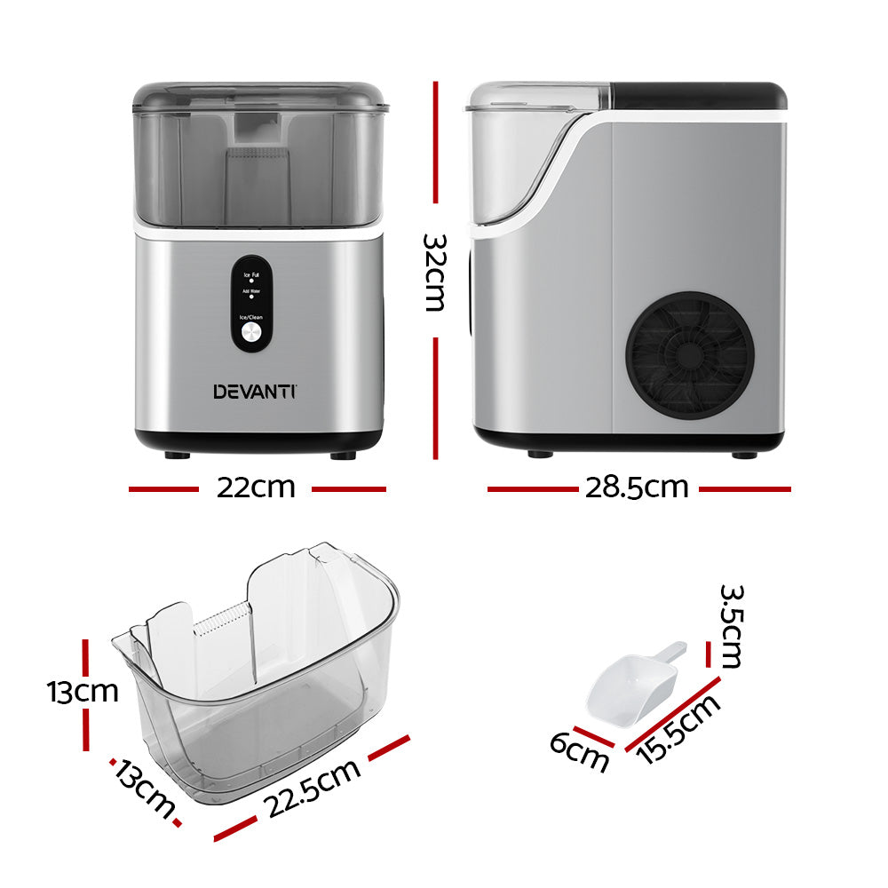 15kg Devanti Ice Maker Machine Nugget Ice Cube