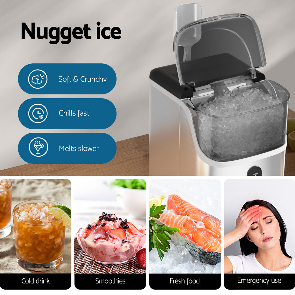 15kg Devanti Ice Maker Machine Nugget Ice Cube