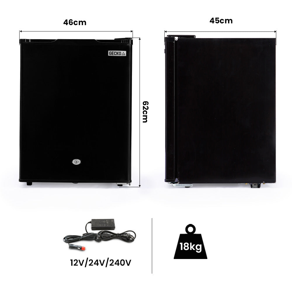 70L Portable Fridge Freezer Camping Caravan Car Fridges 12V/24V/240V , Black