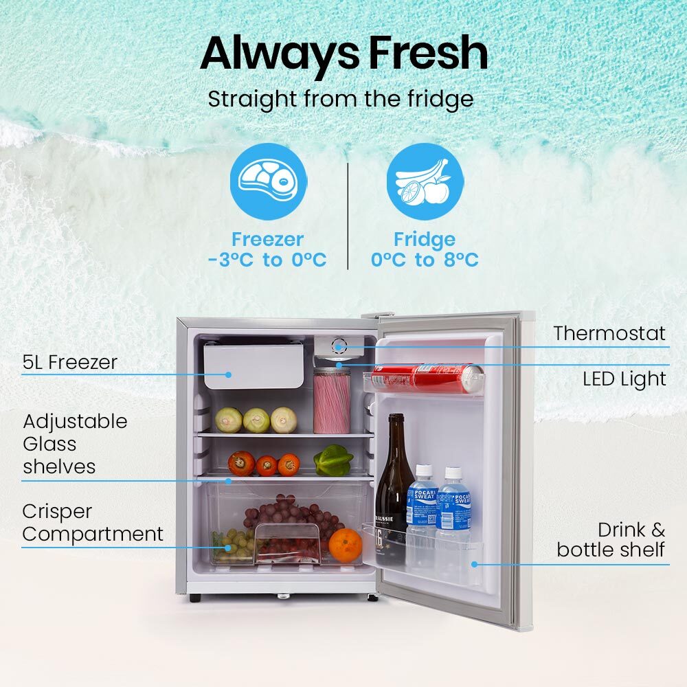 70L Portable Fridge Freezer for Car Camping Caravans Fridges Refrigerator Cooler 12V/24V/240V