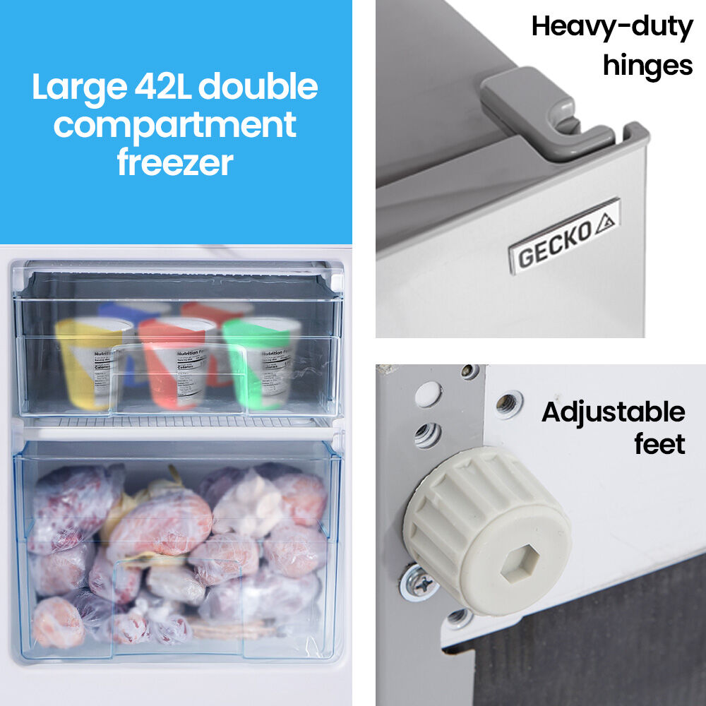 119L Upright Portable Fridge Mini Freezer, for Motorhome and Caravan, Silver
