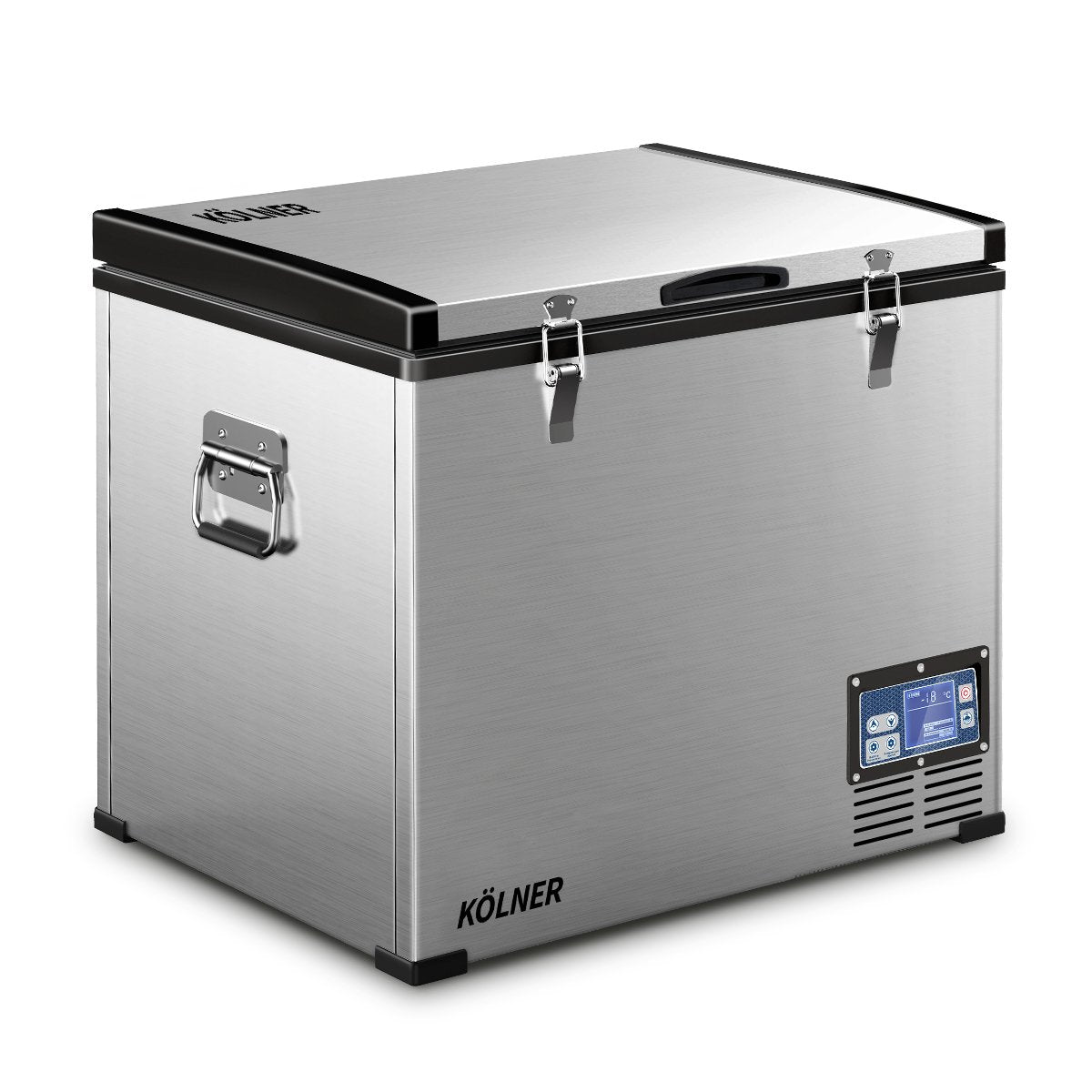 75l Portable Fridge Chest Freezer With LCD Panel - Vehicle Camping Refrigerator